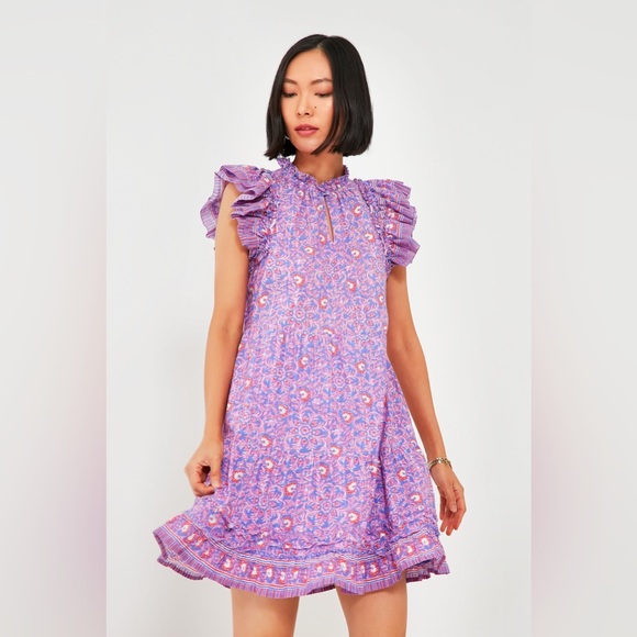 NWT - Vineyard Vines Katama Print Ruffle Dress - Size Small - Picture 2 of 5